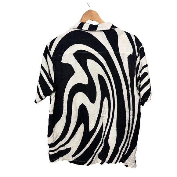 Tyler the Creator Golf Wang Rare Black White Psychodelic Button Up Large - Picture 2 of 4